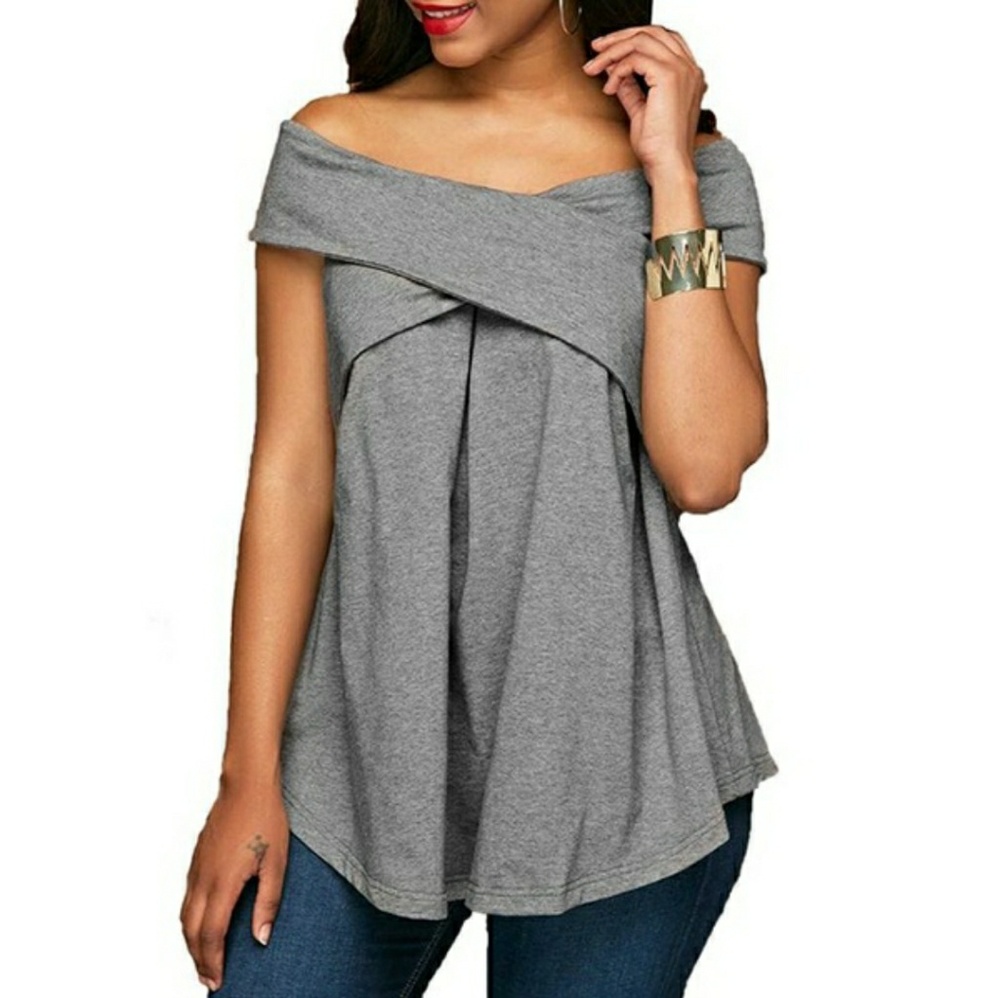 Large grey top 👕 NWOT